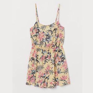H&M Floral Print Romper NWOT